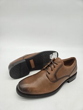 COLE HAAN Newmark Grand Plain Toe Derby Men Brown 8.5M